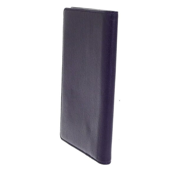 CHANEL CC Logo Bifold Wallet Leather Purple GHW Made in France 79RK703 - Picture 4 of 16